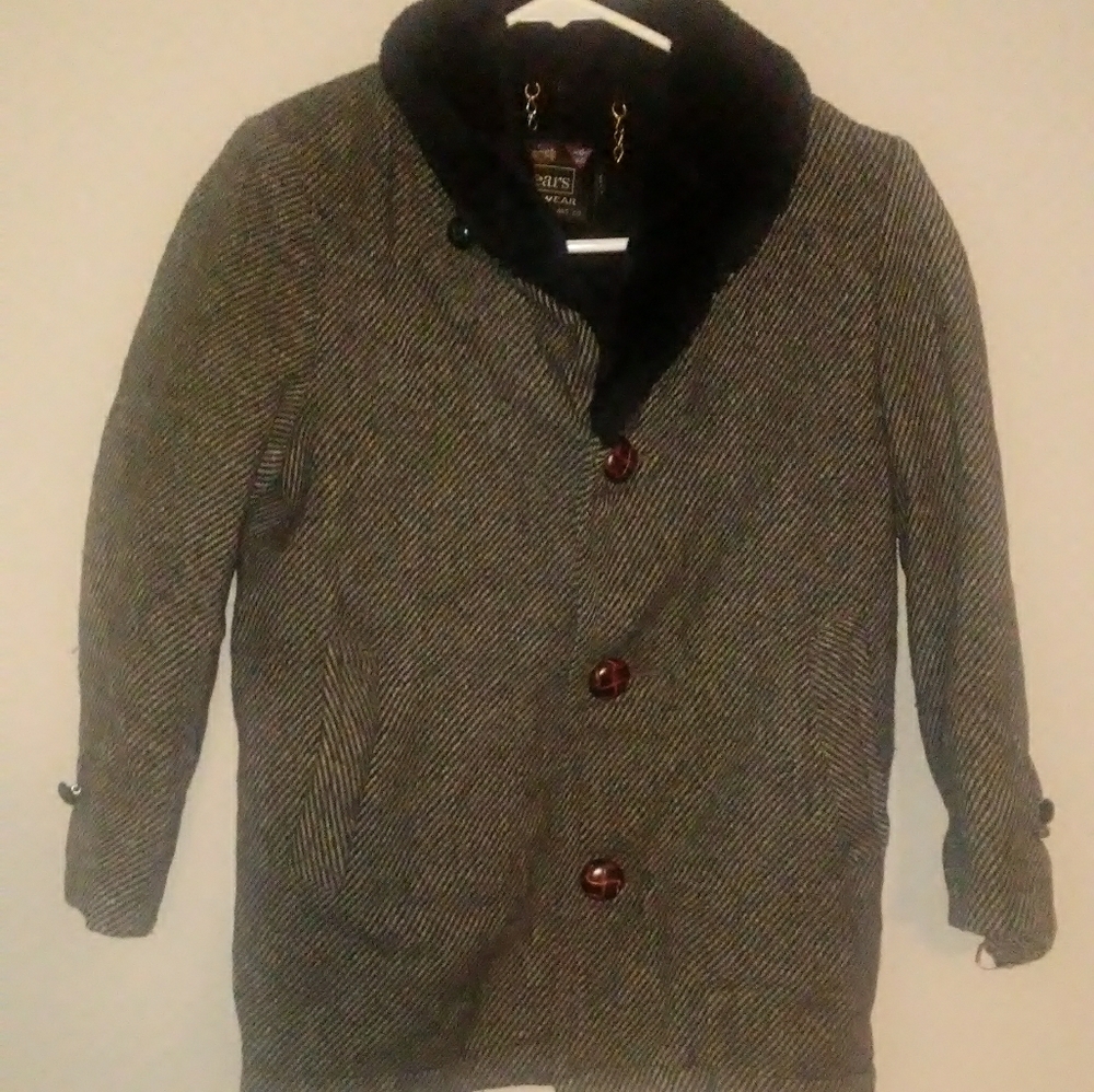 Sears boys pea coat size youth medium